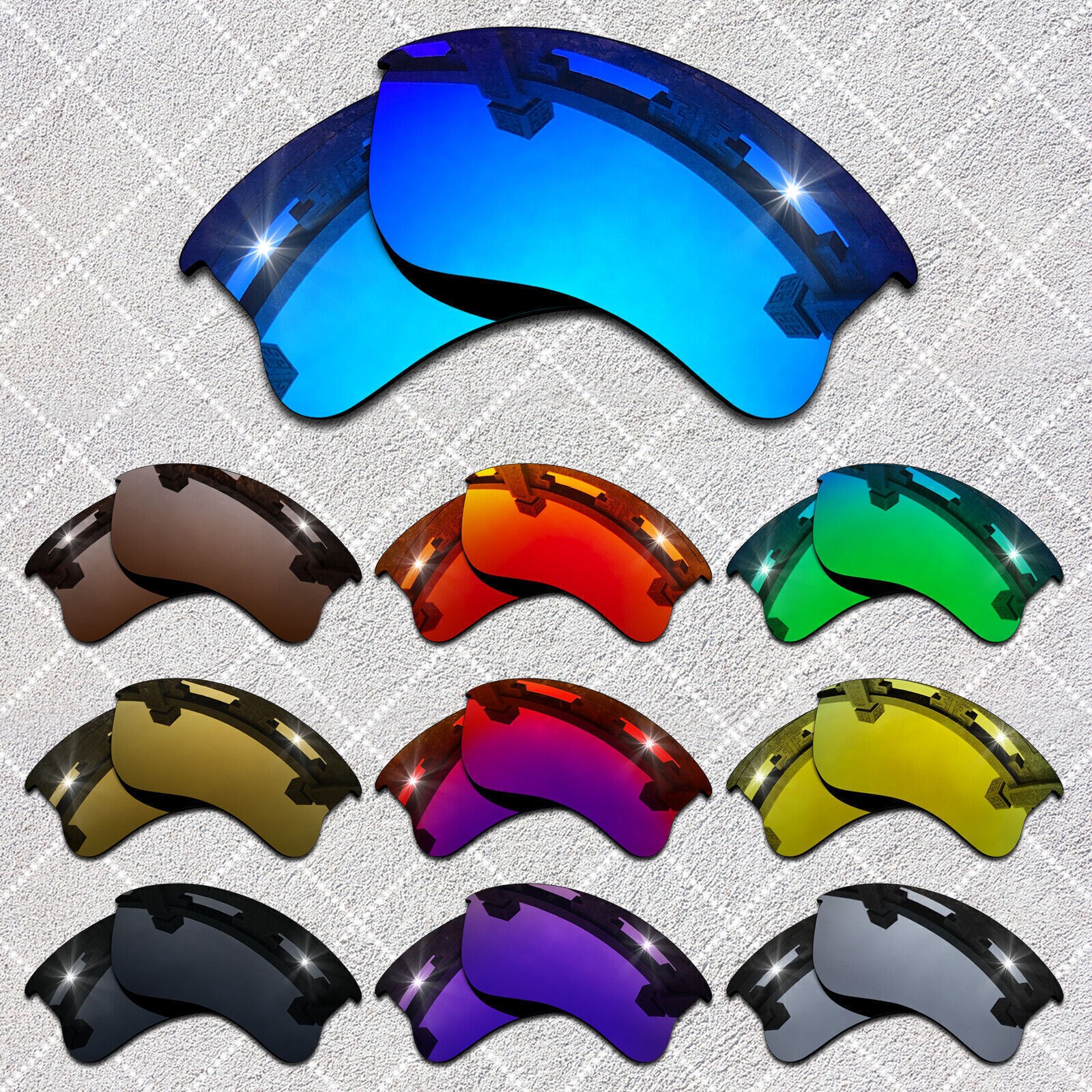 HeyRay Replacement Lenses for Half Jacket 2.0 XL Sunglasses Polarized - Options