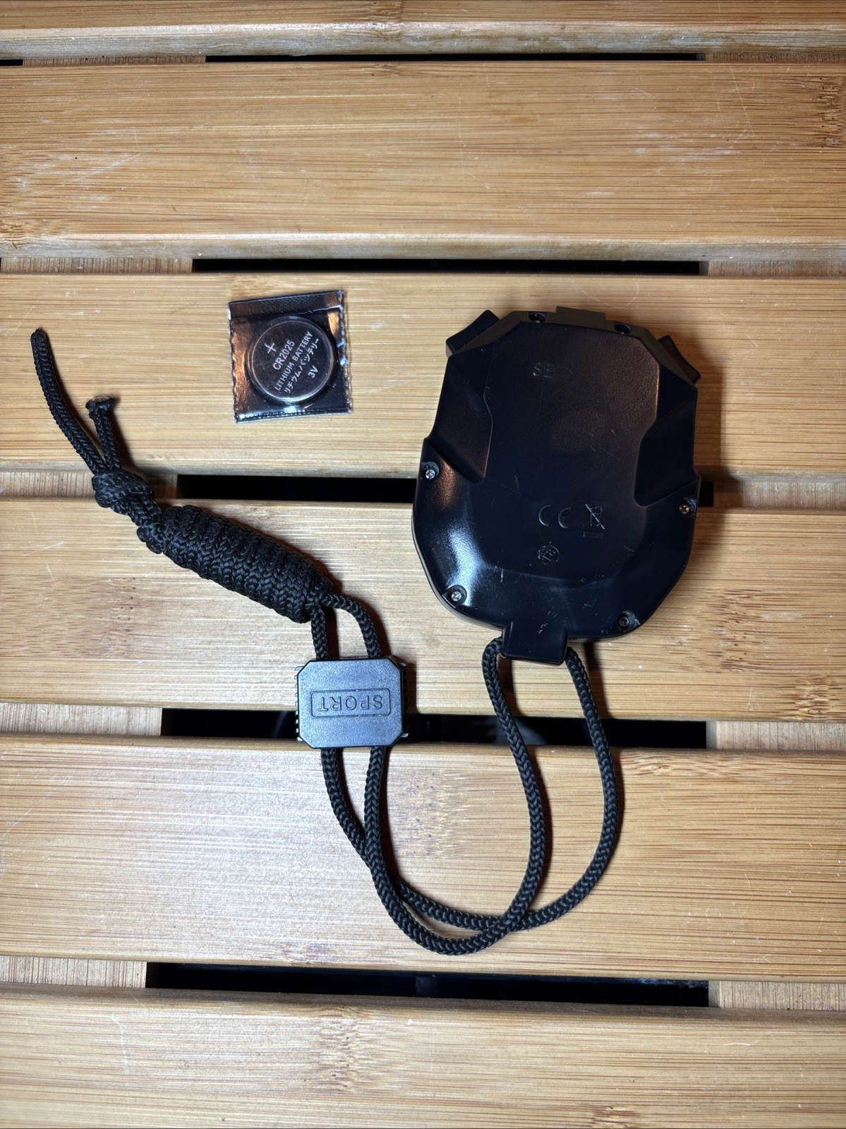 Ultrak 495 100 Lap Split Memory Stopwatch Black W/New Battery