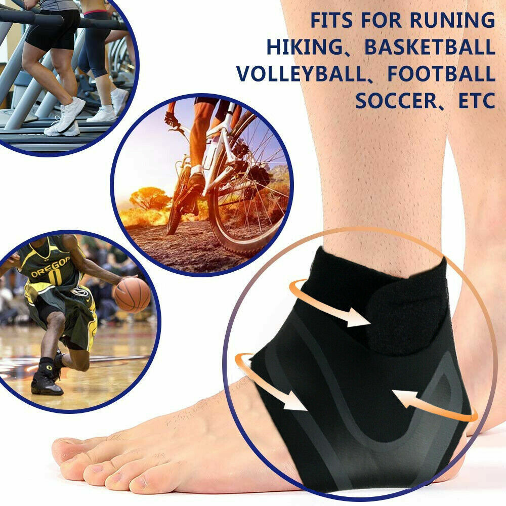 Ankle Sport Foot Wrap Support Brace Compression Tendon Strap Elastic Bandage New