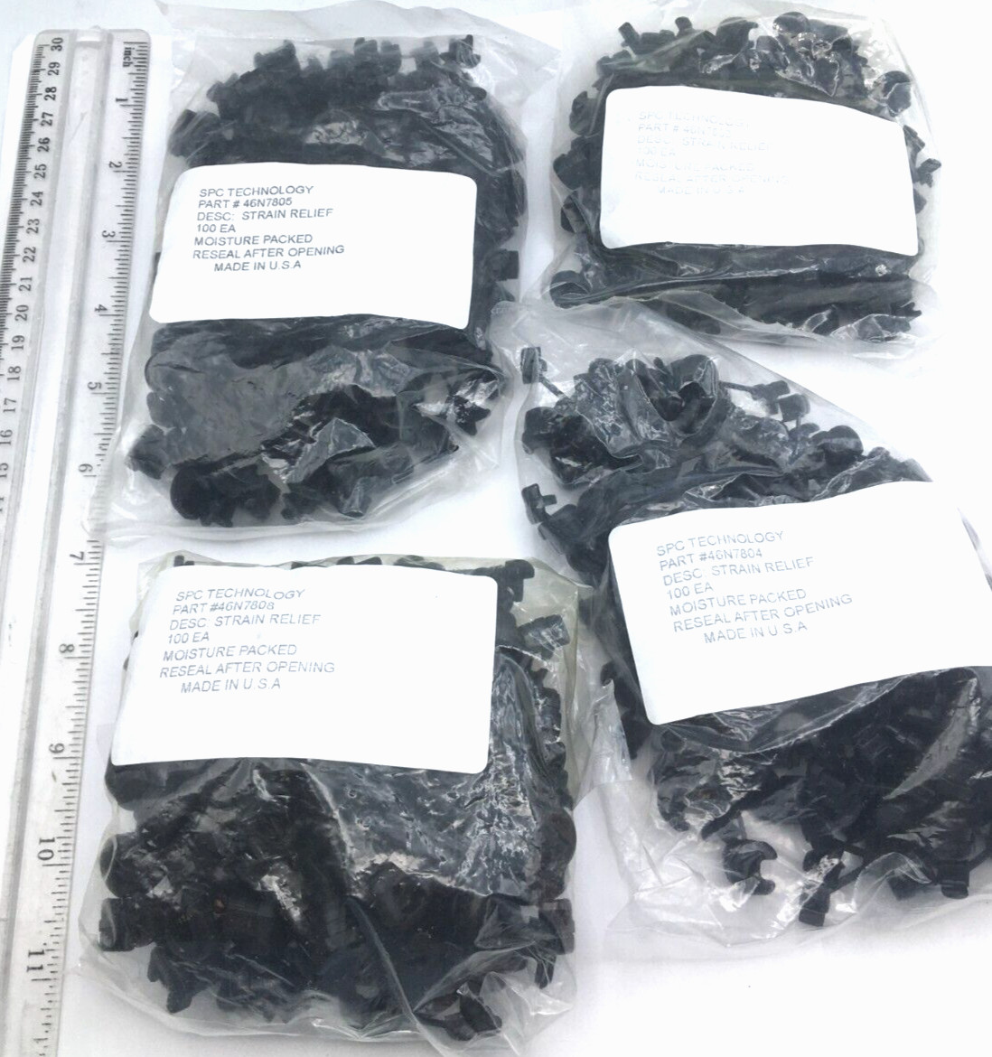 SPC Technology Lot of 380 Strain Relief 46N7808, 46N7804, 46N7803, 46N7805 New