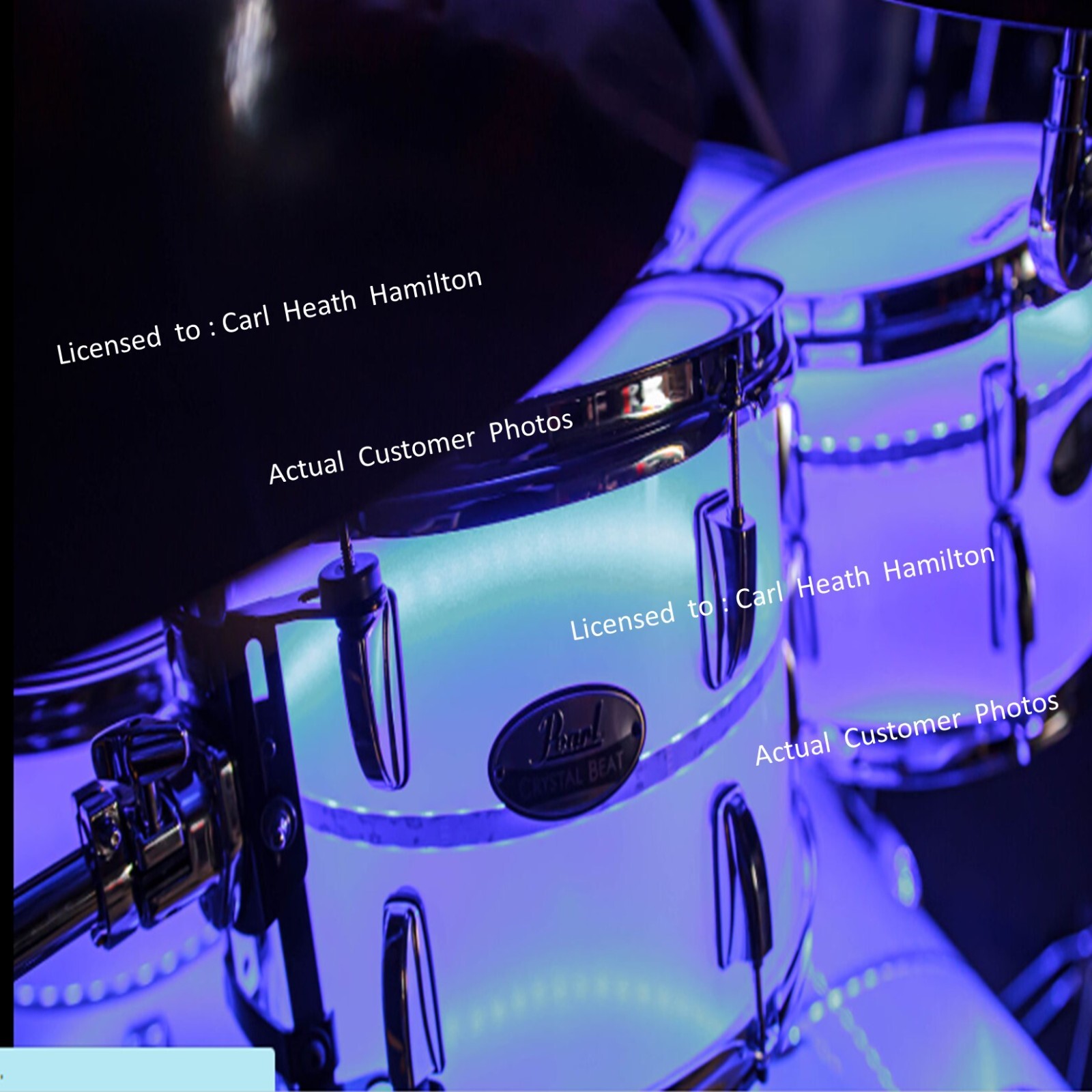 drum kit light set for drums - sound activated