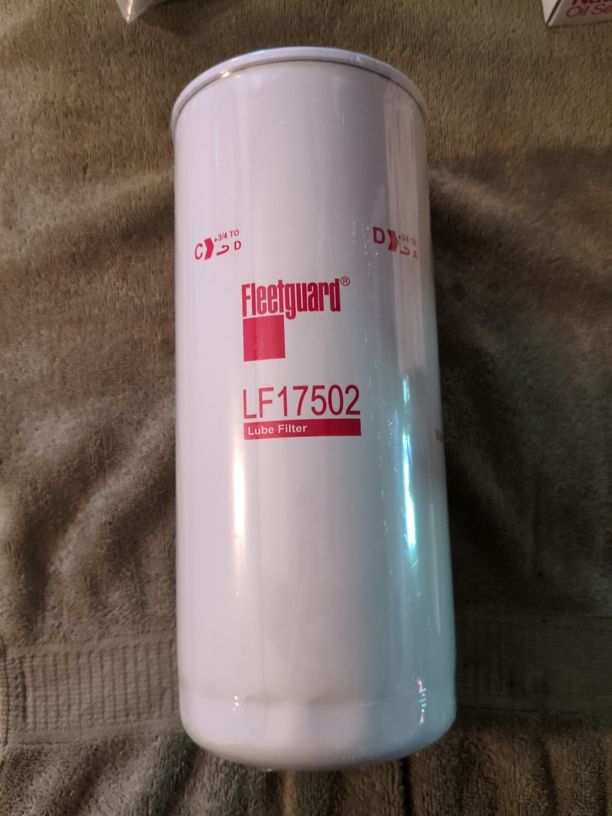LF17502 Fleetguard Oil Filter Lube, By-Pass Spin-On pack of 1