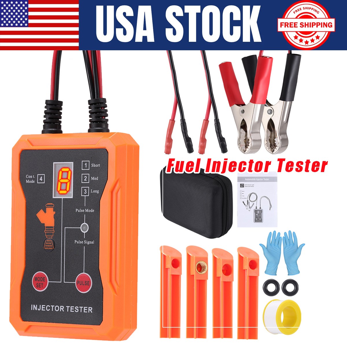 Car Fuel Injector Tester Cleaner Kit 8Modes EFI GDI Gasoline Engine  Auto Repair