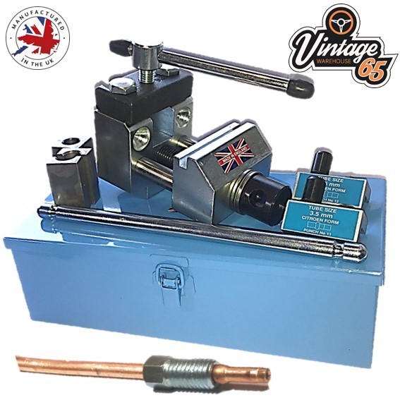 Brake Pipe Flaring Tool for Citroen 3.5mm & 4.5mm Hydraulic Lines Copper Kunifer