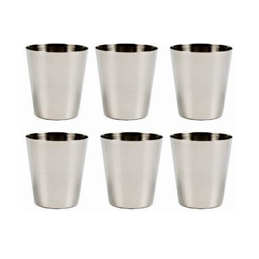6 Pack Stainless Steel Shot Glass Glasses 1 fl oz 30ml Set of 6 US Stock B604