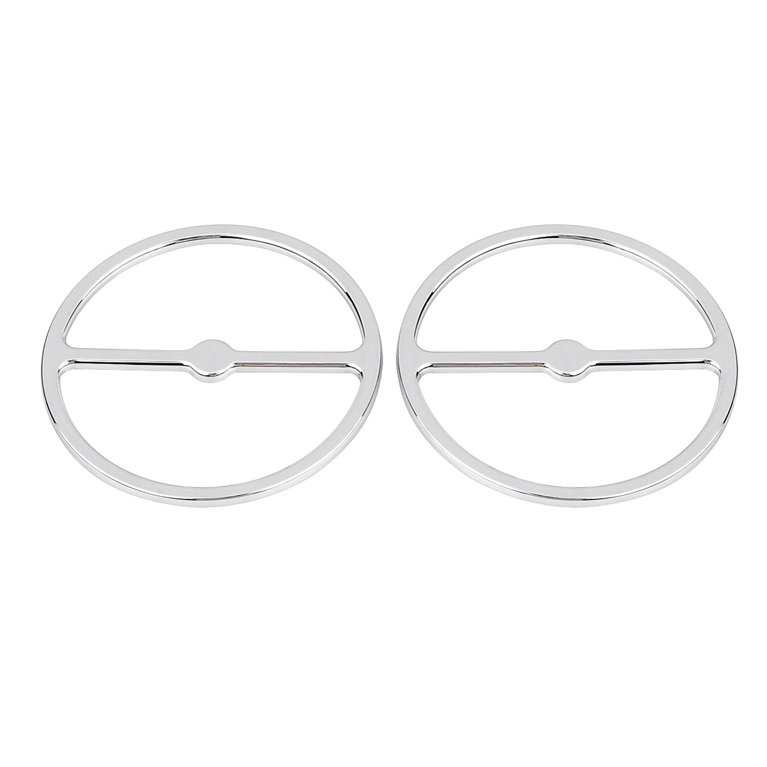 Chrome Speaker Trim Ring Cover For Harley Electra Street Tri Glide FLHTCU 96-13