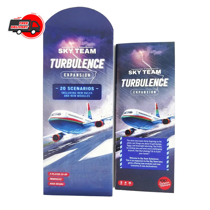 Sky Team Turbulence Expansion Board Game – 20 Scenarios, Extra Rules & Modules