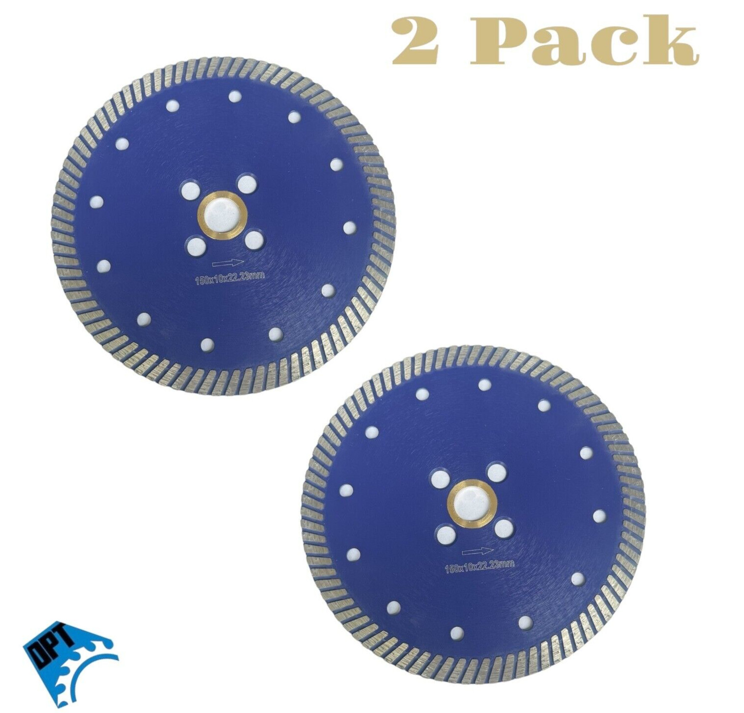 2PK 6" Granite Diamond Saw Blade Cut Granite Stone Marble Concrete Masonry Block