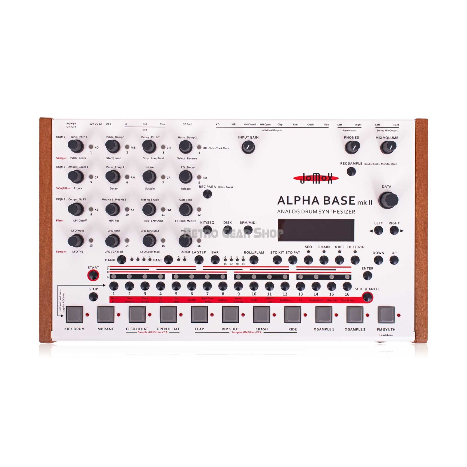 Jomox Alpha Base Mk II MkII Analog Drum Synthesizer Sequencer In-stock!