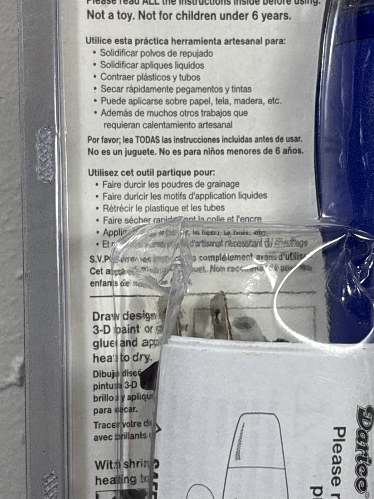 Darice Crafter's Toolbox Multi-Purpose Heat Tool With Support Bracket Easy NEW