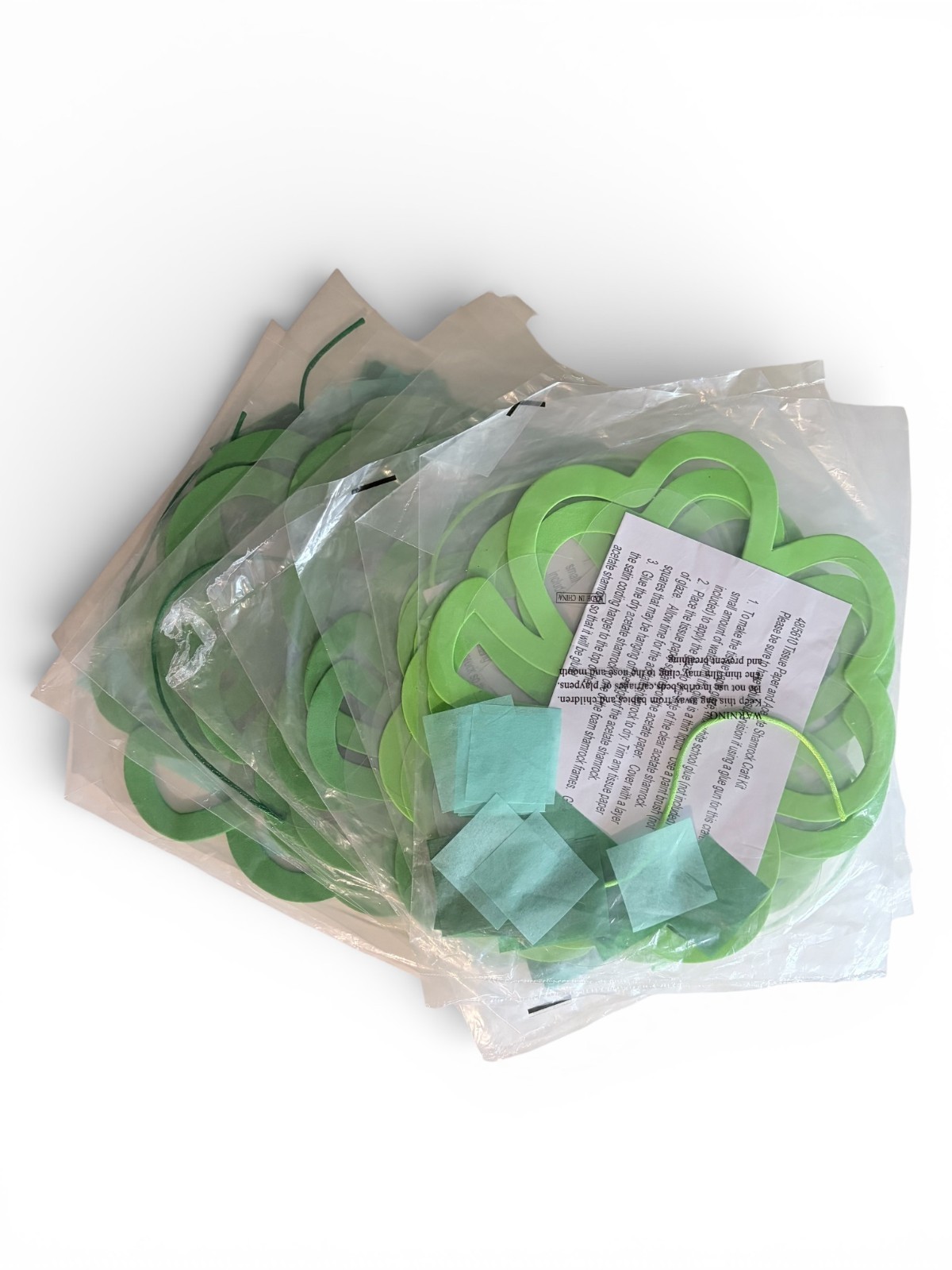 Shamrock Ornament Craft Kit - Craft Kits - 12 Pieces