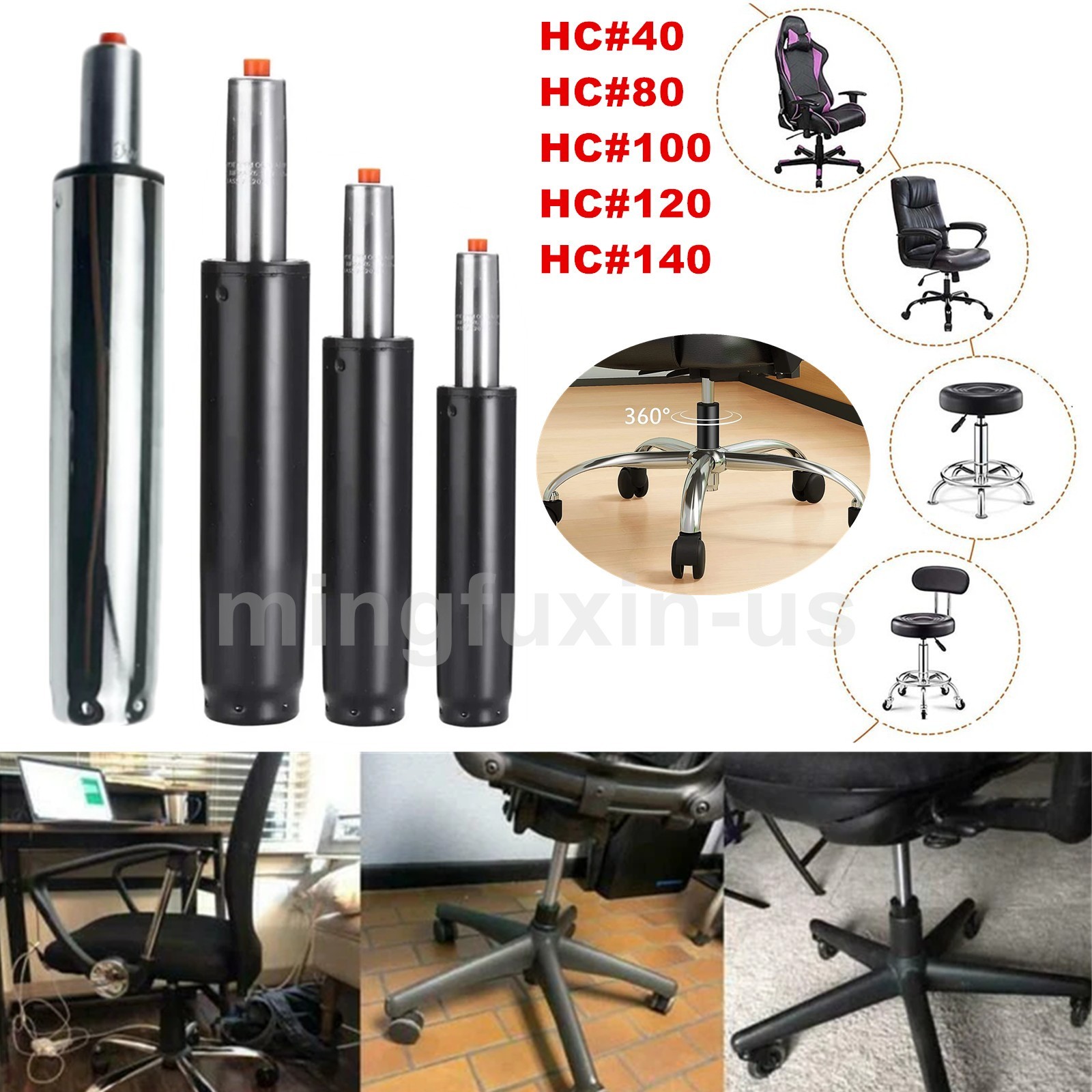 Universal Gas Lift Office Chair Cylinder Strut Pneumatic Lifts Ergonomic Chairs