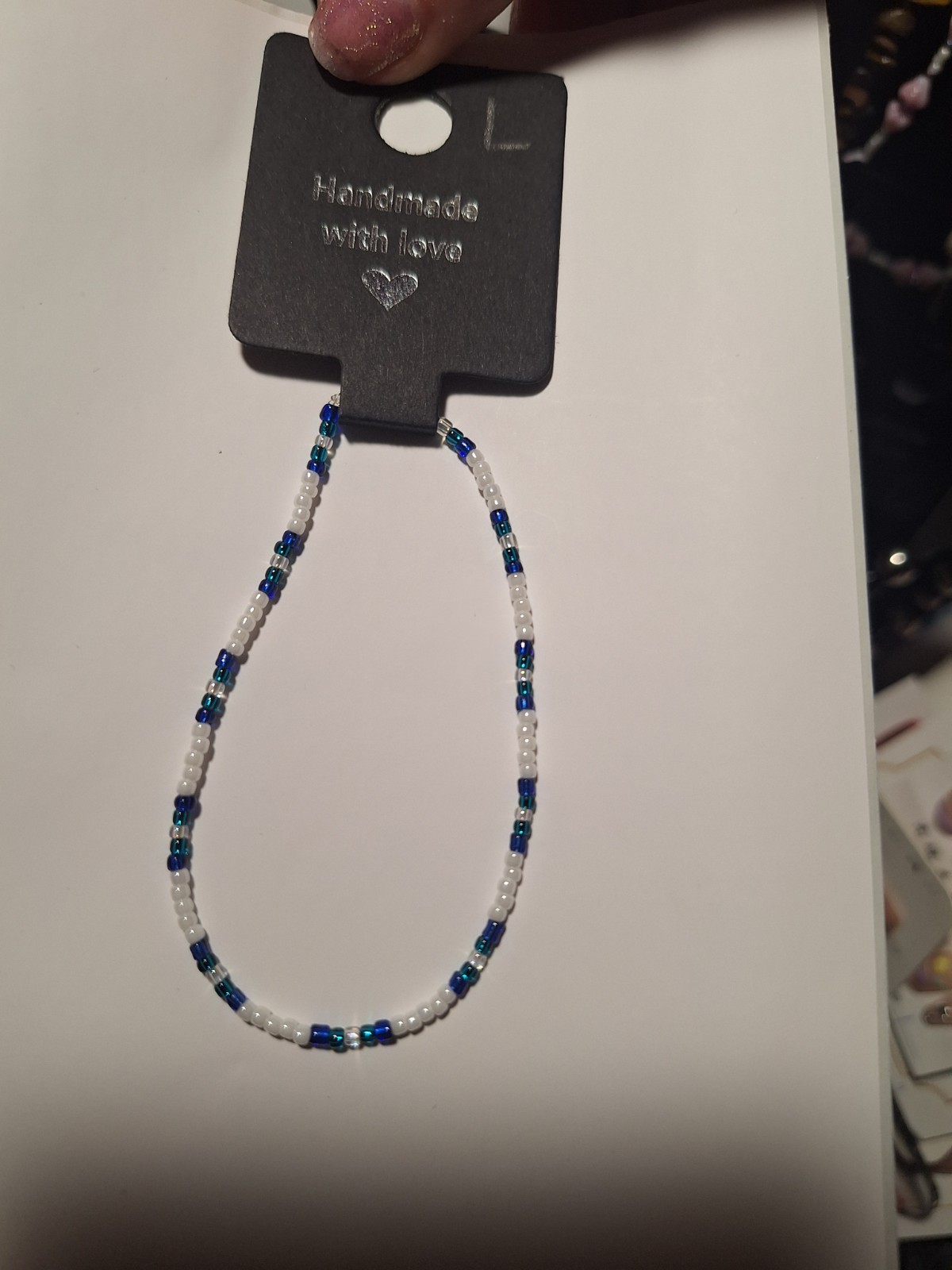 Large Handmade Beaded Braclet 7½ Inches In Length