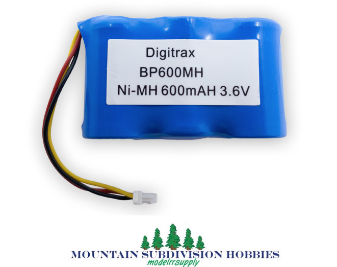 Digitrax BP600MH Ni-MH 600mAH 3.6v Battery Pack ~ UT6 DT602 family of throttles