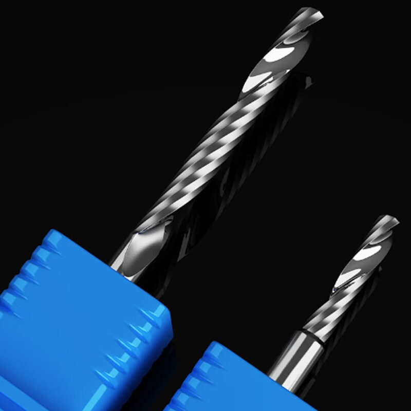 Single Flute End Mill Solid Carbide Spiral Router Bits Milling Cutter Bit CNC