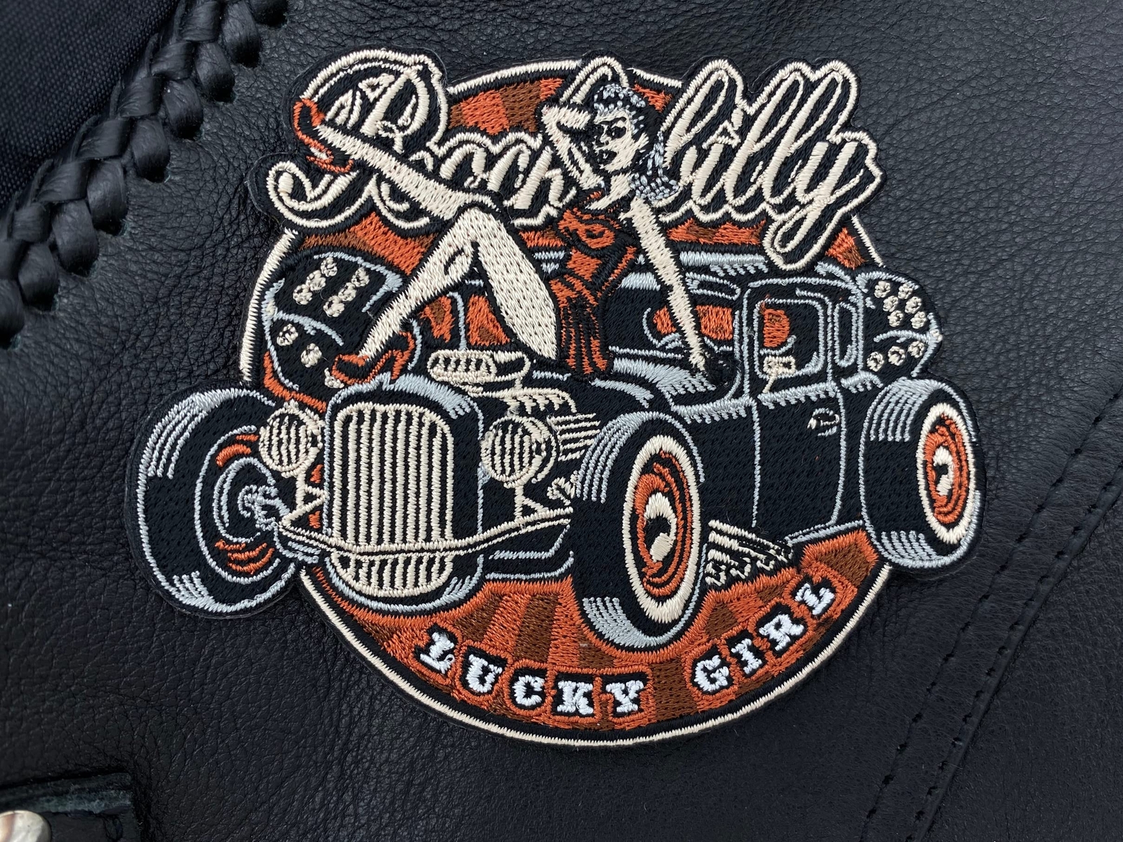 Vintage Retro Rockabilly Iron On Patch | 80s Vintage Motorcycle Cowl
