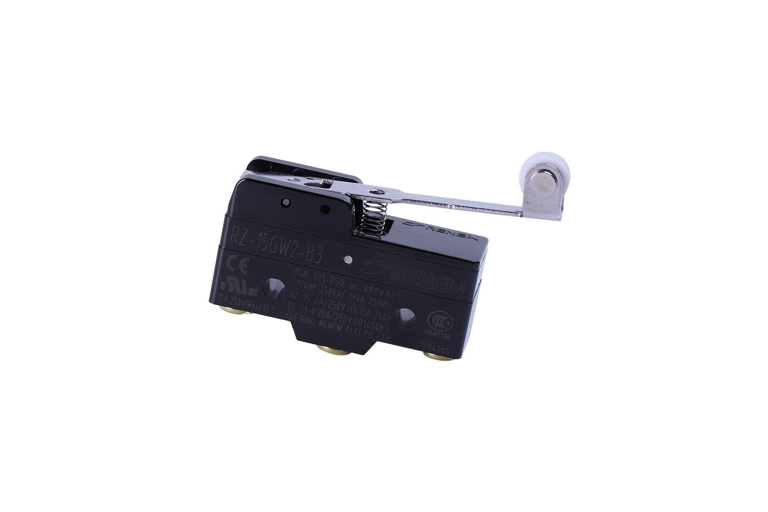 2pcs RZ-15GW2-B3 Momentary Limit Microswitch  Push Buttton Hinge Roller Lever