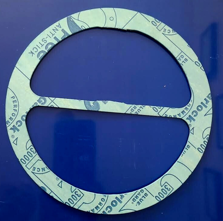Heat Exchanger Gasket Garlock 3000 for 2-pass New 8 3/8" OD x 6 3/4" ID x .075"