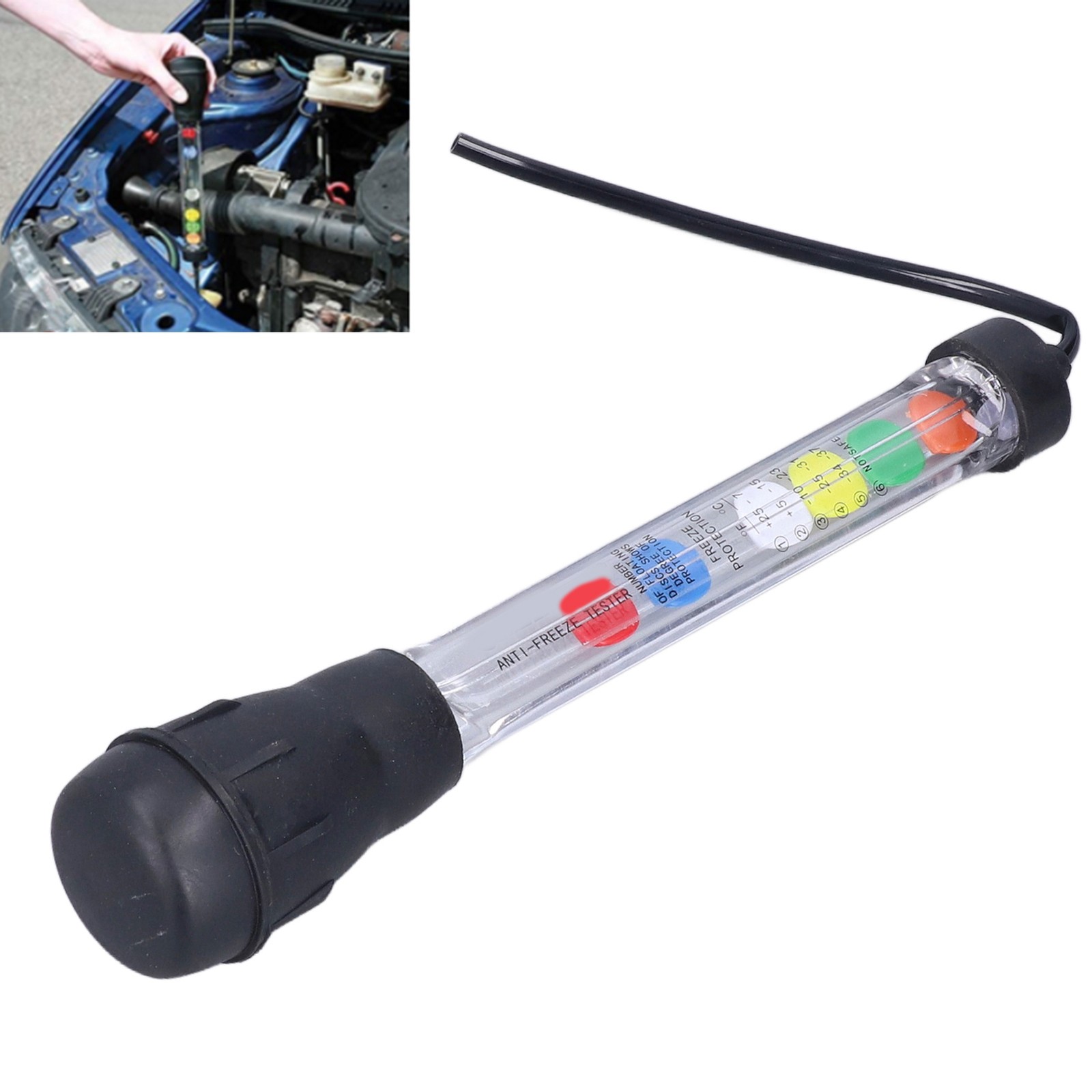 New Car Hydrometer Tester Precision Gravity Float Acid Quality Analyzer Density