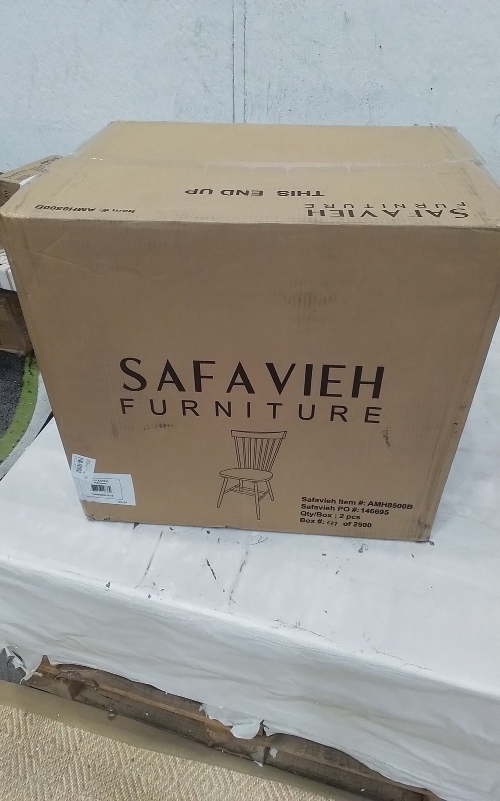 Safavieh PARKER SPINDEL SIDE CHAIR, Reduced Price 2172781833 AMH8500B