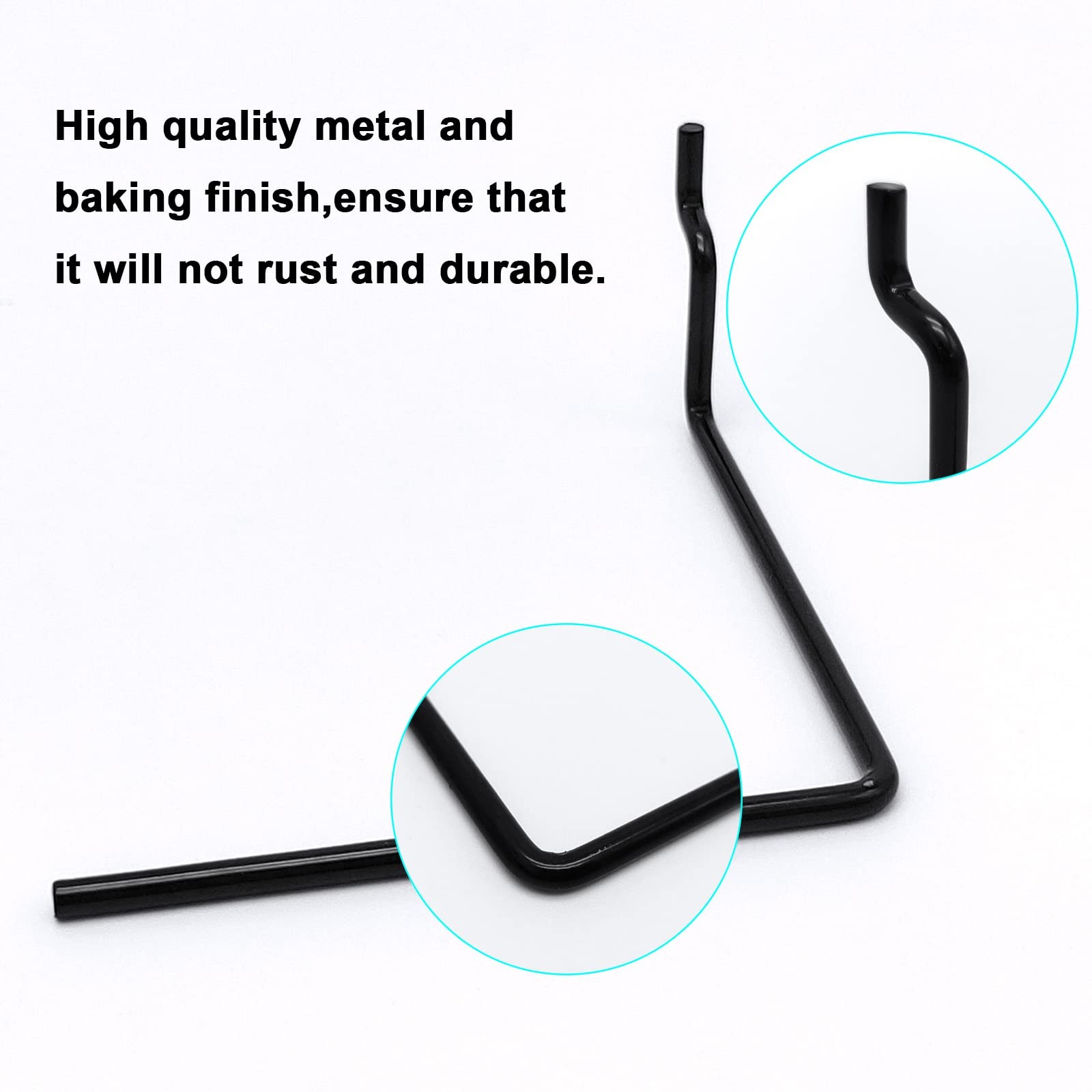 5 Pack Extendable Pegboard Paper Towel Holders for Workshop Storage