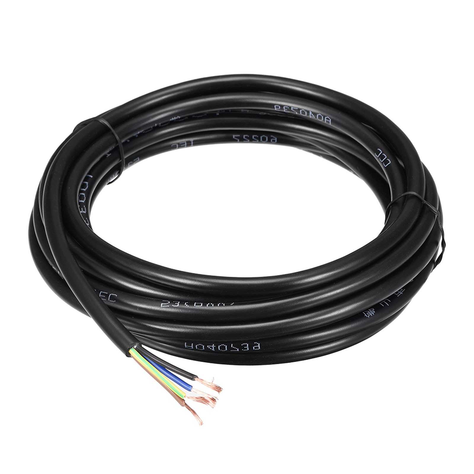 RVV Wire Cable Extension Cord Stranded PVC Cord Copper 4 Core 18 AWG 16.4ft