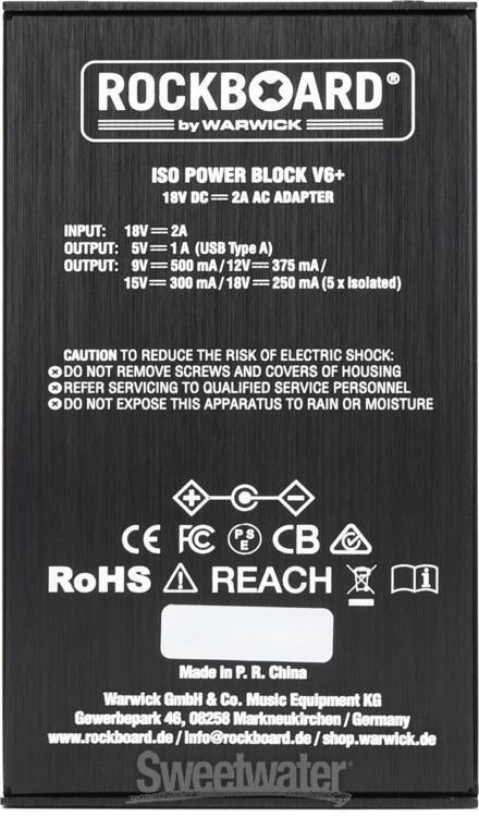 RockBoard by Warwick Iso Power Block V6+ Multi-power Supply