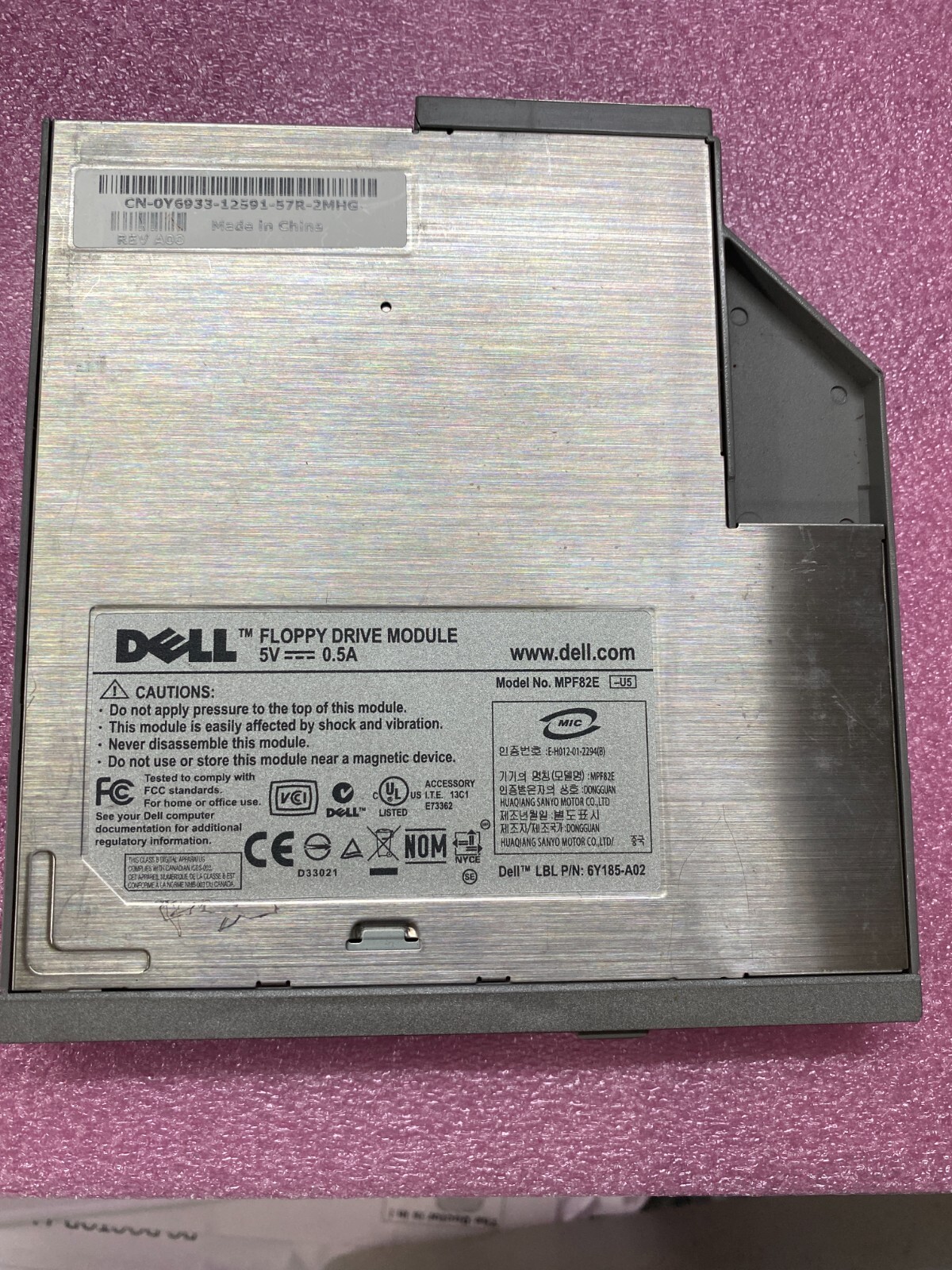 Dell Floppy Drive Module Y6933