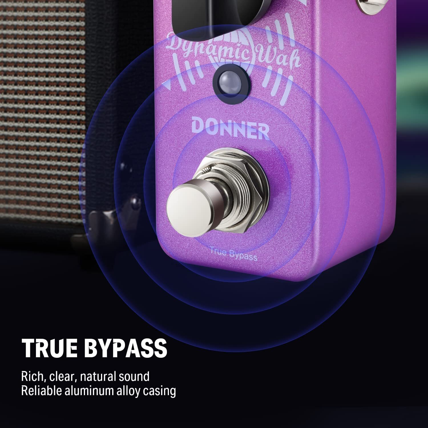 Donner Mini Auto Wah Pedal Dynamic Wah Effect Pedal Envelope Filter True Bypass