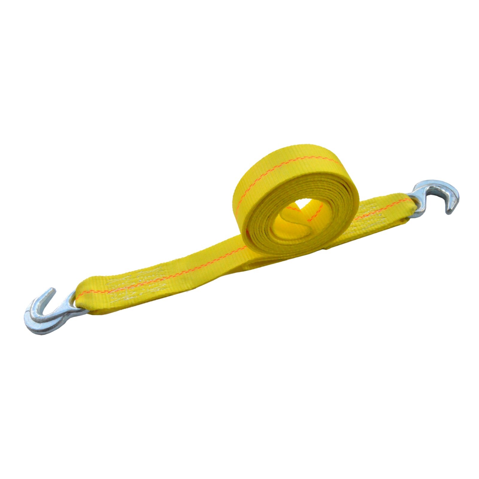 1 Pack 2" x 15' Heavy Duty Tow Strap With Slip Hook 5,000 lbs Breaking Strength