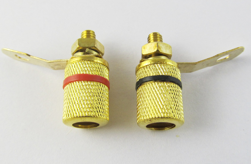 100pcs High Quality Binding Post 4mm Banana Jack Speaker Audio Connector