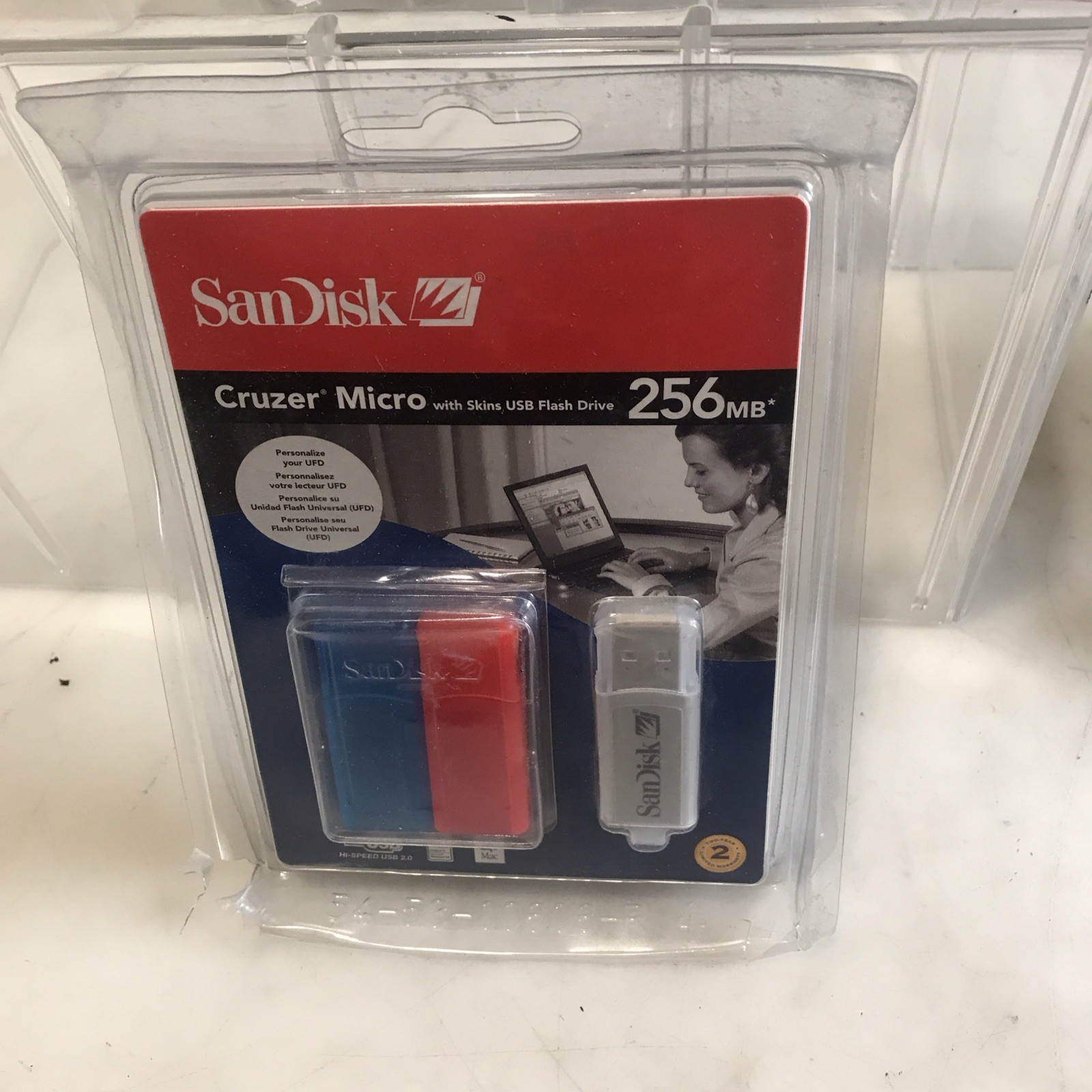 SanDisk 256MB Cruzer Micro USB 2.0 Flash Drive — SDCZ4-256-A10 (New)