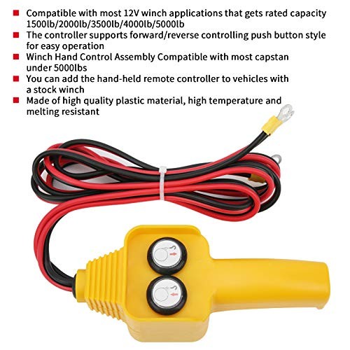 Winch Control Handle, Winch Wired Controller Hand Control Assembly Push