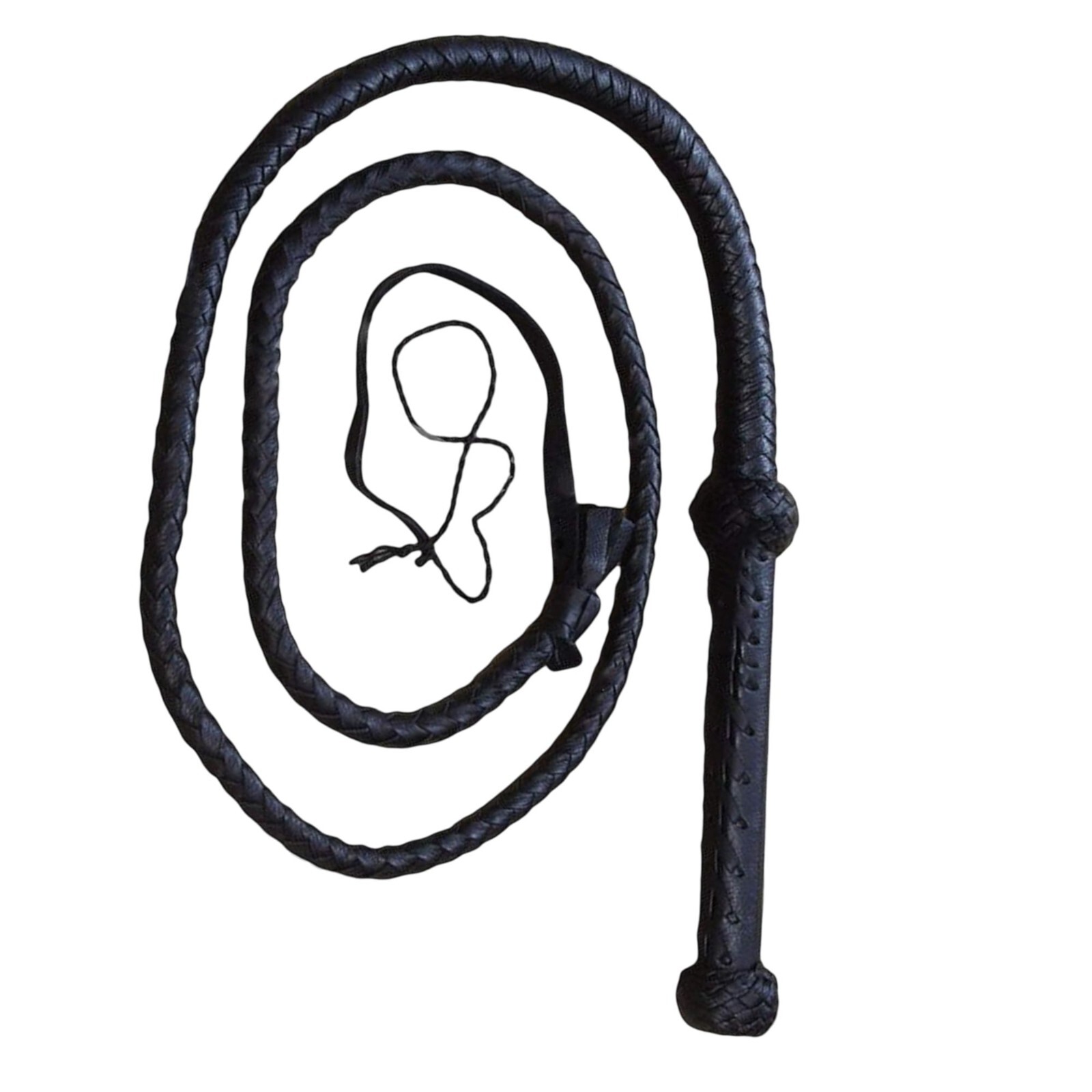 Indiana Jones Bullwhip - Genuine Cowhide Leather - 4ft 8 Plait Heavy Duty Whip