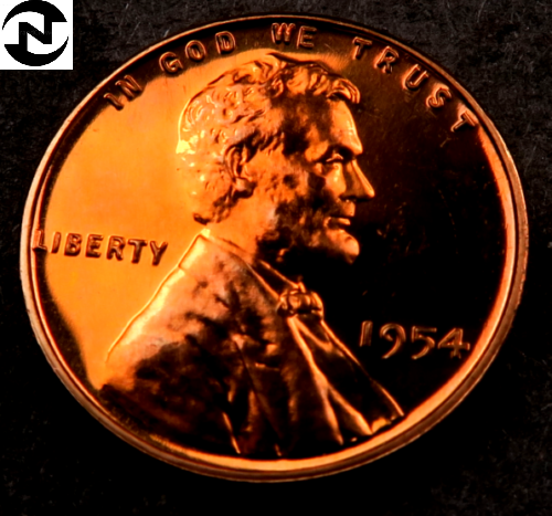 1954 Lincoln Wheat Penny Cent ~ Gem Proof (red)
