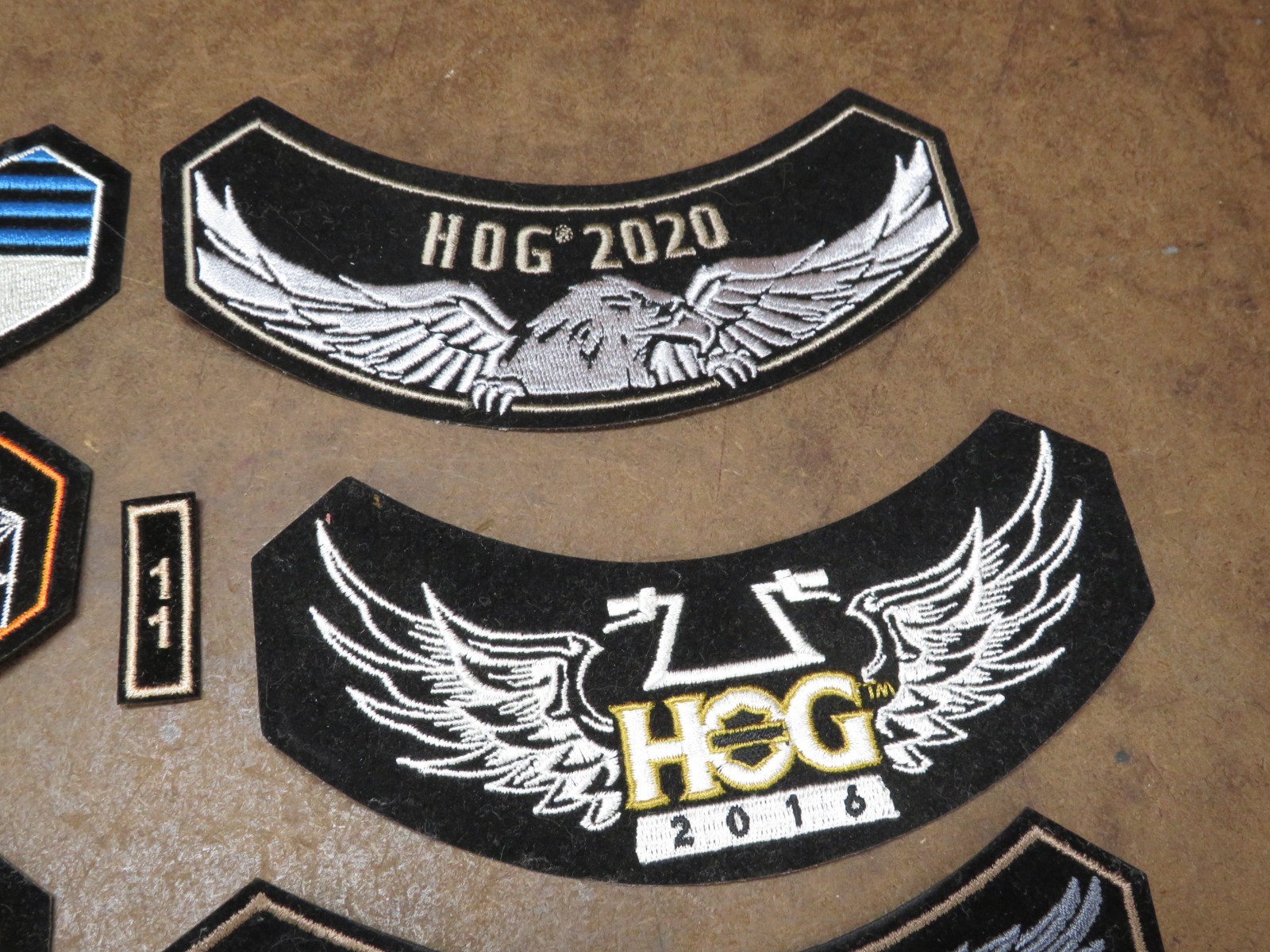 6 NEW Harley Davidson Motorcycle Patch Lot Rocker Eagle HOG Eagle Iron On