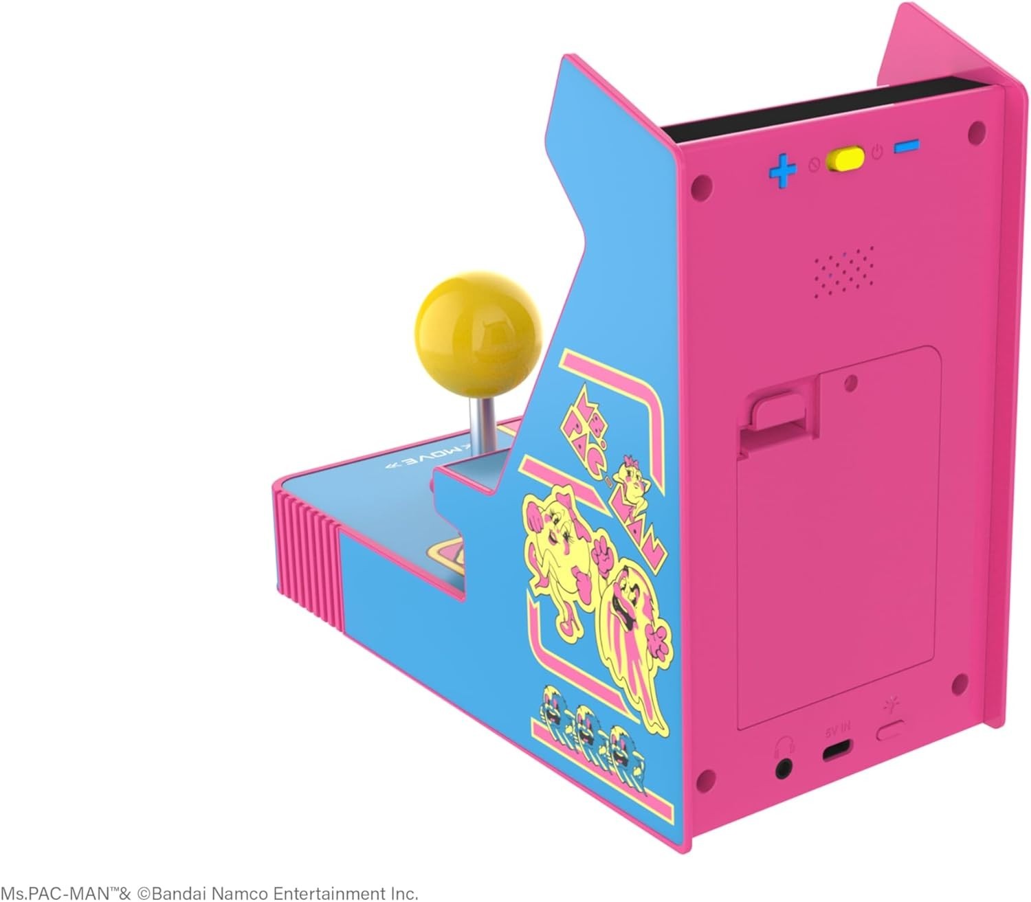 Ms. Pac-Man Joystick Player: Arcade Classics, Retro Games, Mini Video Game Co...