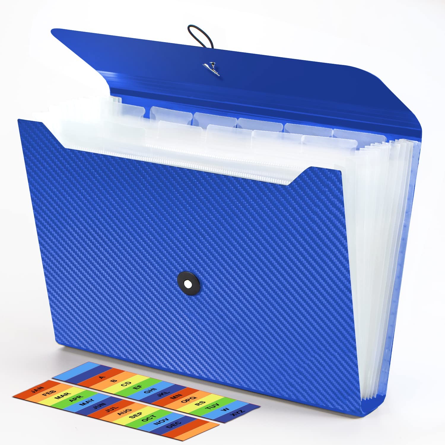 Expanding File Folder, 13 Pockets Accordian File Holder Organizer, A4 Letter ...