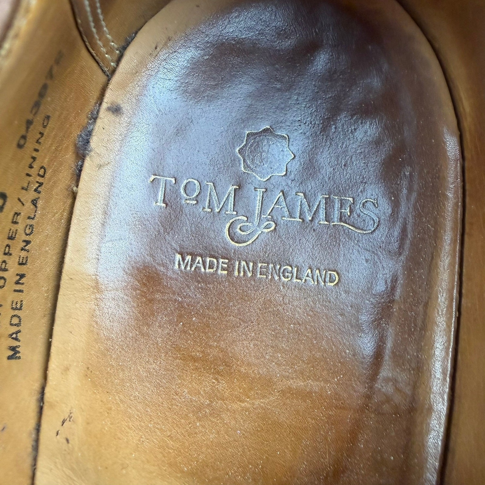 Tom James Laxton Suede Monk Strap Shoes 10.5D England