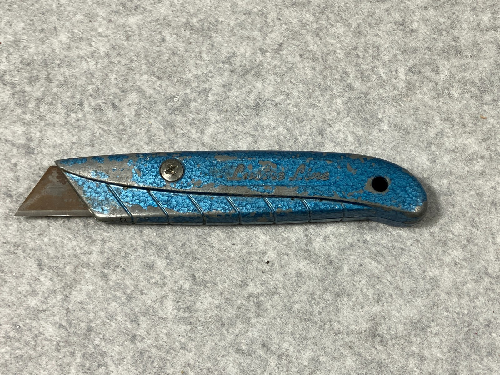 Vintage Lustre Line Utility Knife Box Cutter Fixed Blade Non-Retractable