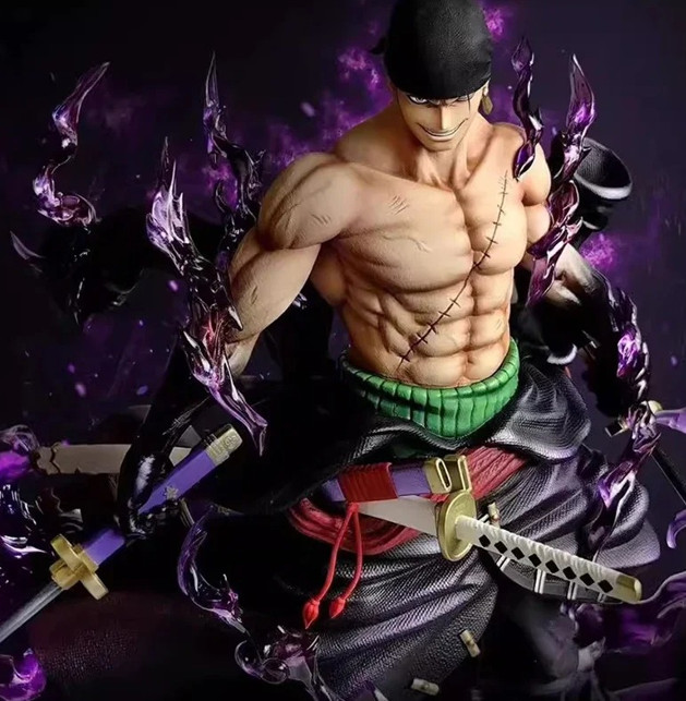 In Stock 25cm Anime One Piece Zoro Figures Sky Painting Roronoa Zoro Action Figu