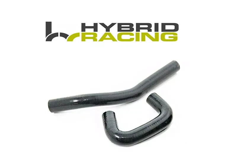 Hybrid Racing Silicone Oil Cooler Hoses Black for 02-06 Acura RSX & K-Swap K20