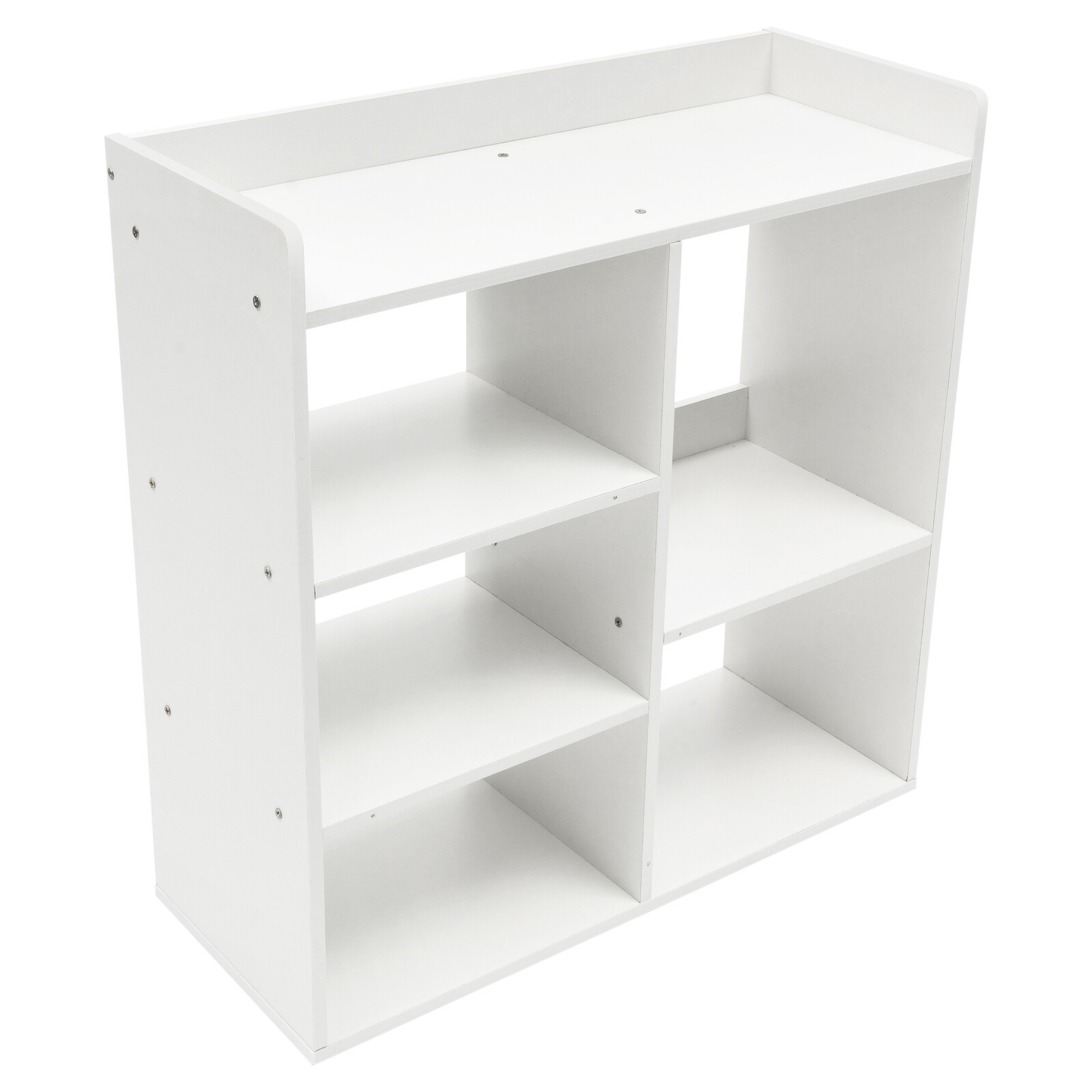 Mobile Printer Stand Rolling Office Scaner Cart Storage Shelf Warm White
