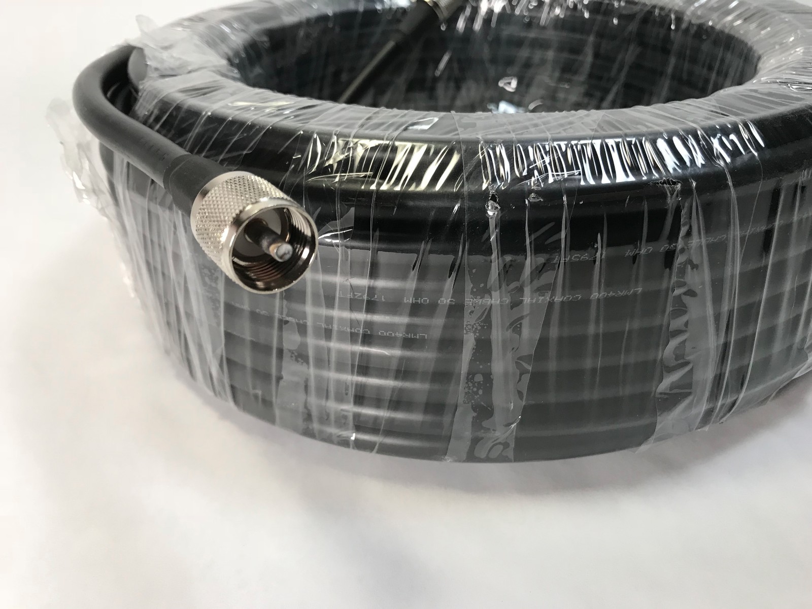 100FT LMR400 COAX COAXIAL ULTRA LOW LOSS CABLE w/ MALE PL-259 CB HAM FAST SHIP!!