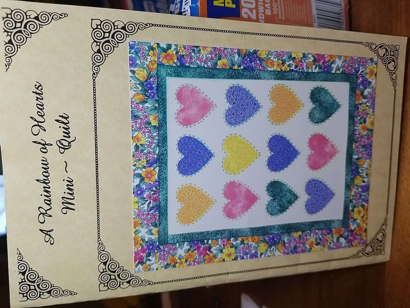 Thelma Jane's A Rainbow Of Hearts Mini Quilts  Uncut