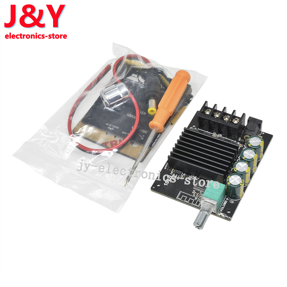 2x100W TPA3116 Mini 5.0 Bluetooth High power Amplifier Board Adjustable Button