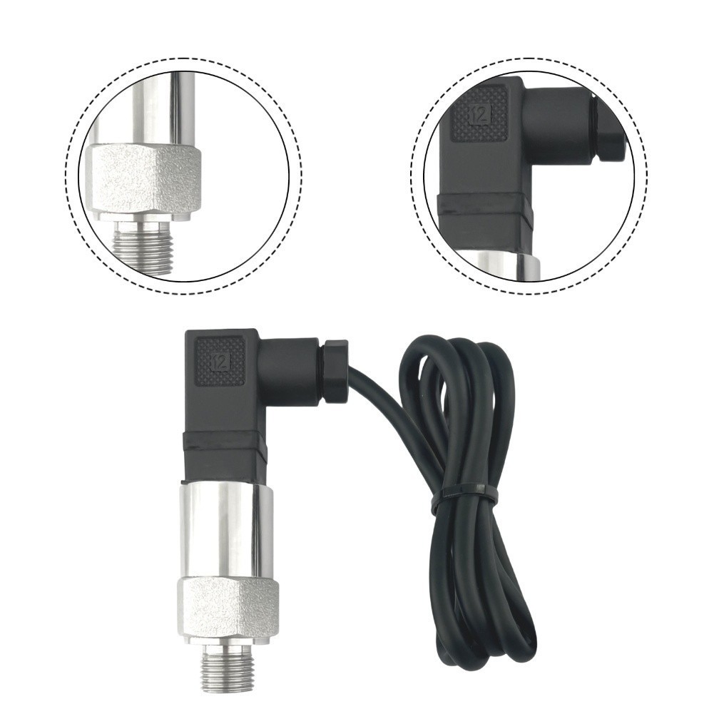 Compact Black Pressure Sensor for Real Time Monitoring in For industrial Use