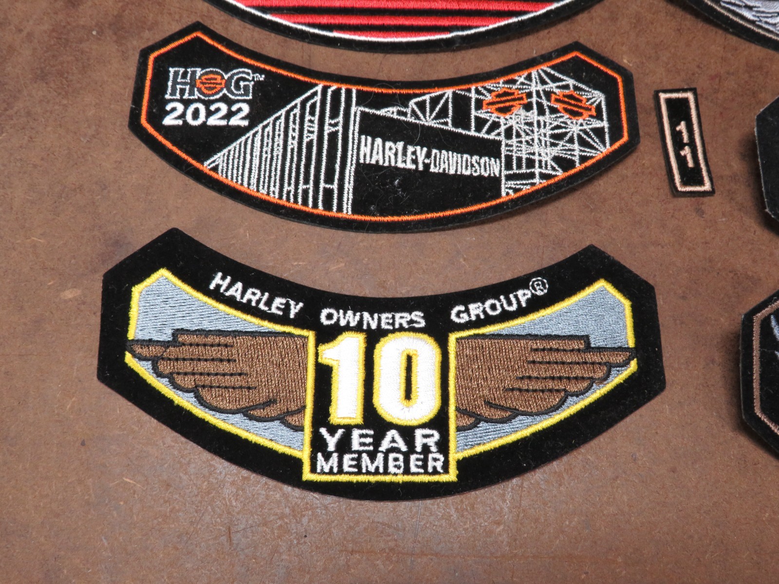 6 NEW Harley Davidson Motorcycle Patch Lot Rocker Eagle HOG Eagle Iron On