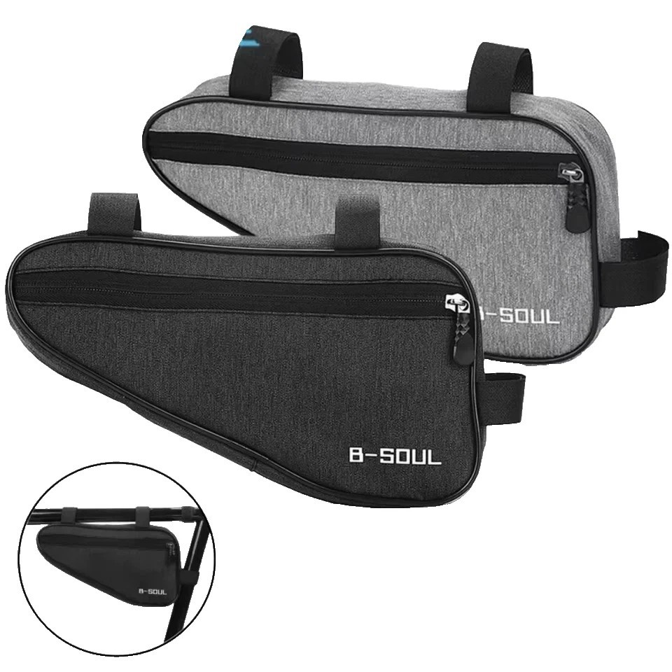 Bicycle Triangle Bag Bike Front Tube Frame Saddle Storage Bags MTB Cycling Pouch