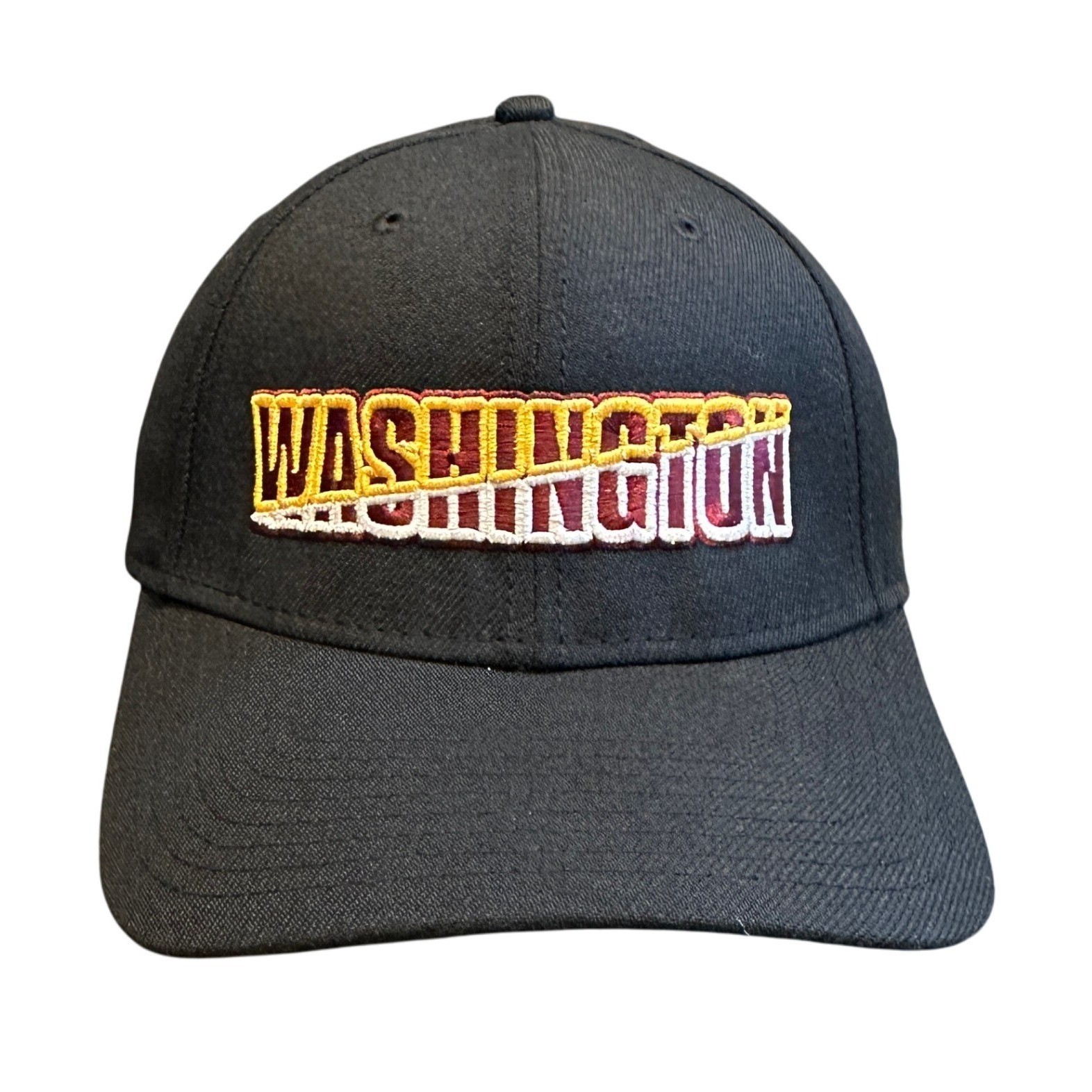Washington Commanders NFL New Era 39THIRTYBlack Flex Fit Hat Cap Medium/Large